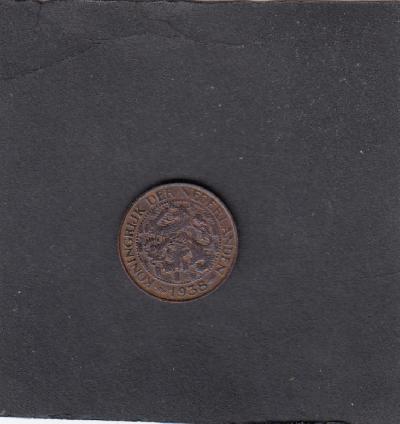 Beschrijving: 1 Cent WILHELMINA 